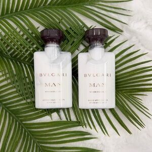NEW BVLGARI Man Wood Essence Lotion and After Shave Balm Travel size